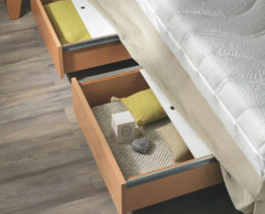 Letto Dorsal con cassetto Salvaspazio