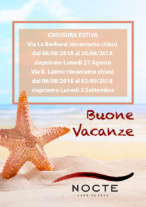 chiusura estiva